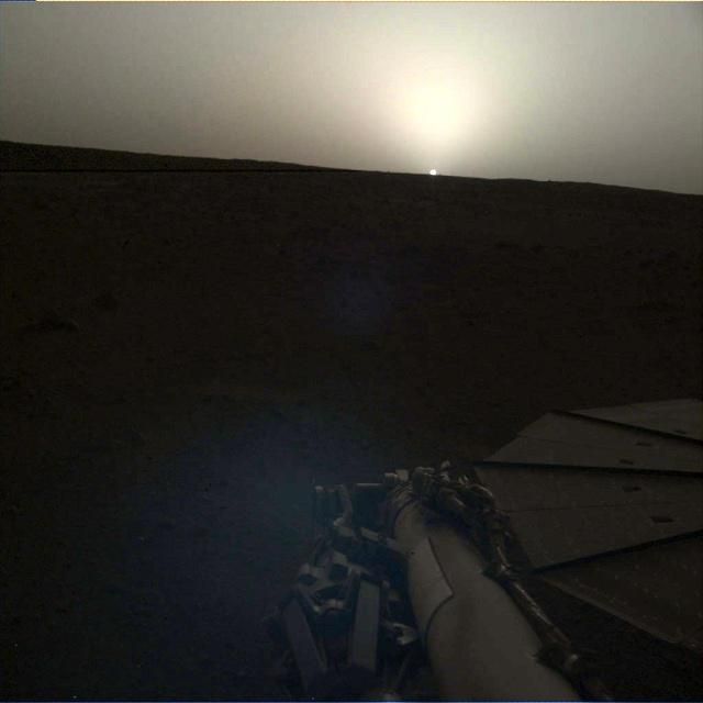 火星日出日落照片