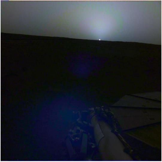 火星日出日落照片